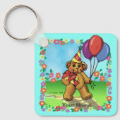 Verjaardagsfeest Beer sleutelhangers (Voorkant)