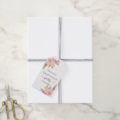 Verjaardagsfeest blush pampas gras boho dank je cadeaulabel (Met Touw)