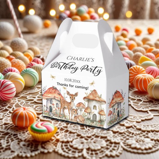 Verjaardagsfeest Boho Woodland Forest Animals Bedankdoosjes