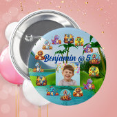 Verjaardagsfeest Button Spooky Baby Dino Theme