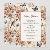 Verjaardagsfeest Chinoiserie Natuur Harmony Kaart (Voorkant / Achterkant)