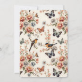 Verjaardagsfeest Chinoiserie Natuur Harmony Kaart (Achterkant)