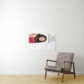 Verjaardagsfeest Custom Photo Modern Girl Wandkleed (In Situ (horizontaal))