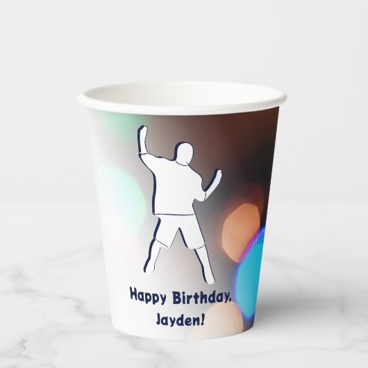 Verjaardagsfeest Dansfeest Verlichting Papieren Bekers (Voorkant)