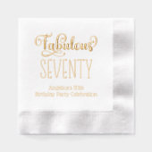 Verjaardagsfeest - Fabulous Seventy #7 Folie Servetten (Voorkant)