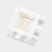 Verjaardagsfeest - Fabulous Sixty #7 Folie Servetten (Links)