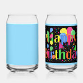 Verjaardagsfeest... feest op! blikvorm glas (Achterkant)