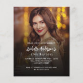 Verjaardagsfeest foto budget uitnodiging flyer (Voorkant)