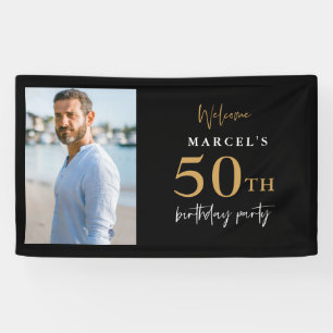 Verjaardagsfeest Foto Welkom 50ste Spandoek