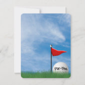 Verjaardagsfeest Golf thema Kaart (Voorkant)