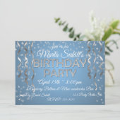 Verjaardagsfeest in diamanten kaart (Staand voorkant)