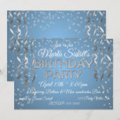 Verjaardagsfeest in diamanten kaart (Voorkant / Achterkant)