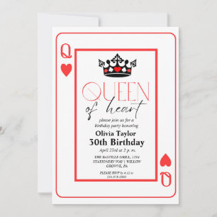 Verjaardagsfeest Koningin van het Hart Kaart