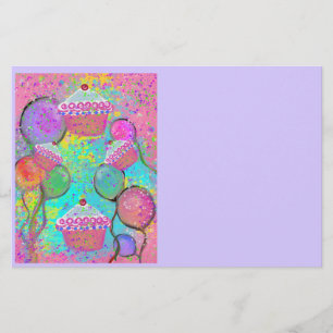 VERJAARDAGSFEEST KUNST BRIEFPAPIER