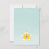 Verjaardagsfeest Luau Kaart (Achterkant)