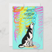 Verjaardagsfeest MET DOGGY VRIENDEN Kaart (Achterkant)