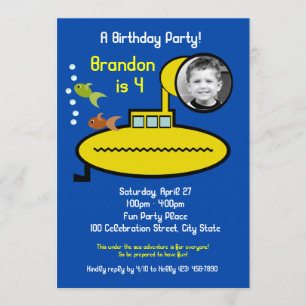 Verjaardagsfeest met foto kaart