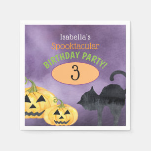 Verjaardagsfeest met Halloween-spektakel Servet