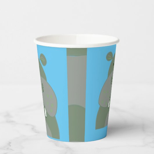 verjaardagsfeest met hippo papieren bekers (Links)