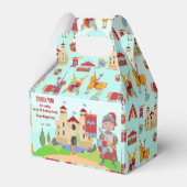 Verjaardagsfeest Middeleeuwse Ridders Toernooi Bedankdoosjes (Voorkant Zijde)