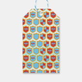 Verjaardagsfeest Middeleeuwse Ridders Toernooi Cadeaulabel (Achterkant)