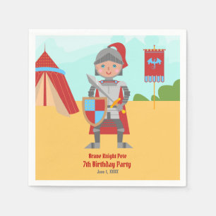 Verjaardagsfeest Middeleeuwse Ridders Toernooi Servet