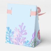 Verjaardagsfeest onder het zee bedankdoosjes (Achterkant)