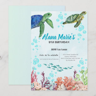 Verjaardagsfeest onder water met een Zee Tu Kaart