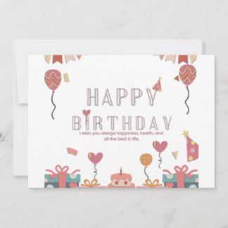 Verjaardagsfeest Ontwerp Kaart
