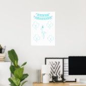 Verjaardagsfeest Poster (Thuiskantoor)
