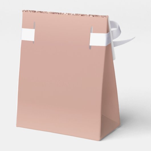 Verjaardagsfeest Roos Gold Bedankt Schattige Bedankdoosjes (Achterkant)