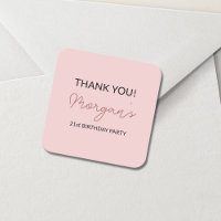 Verjaardagsfeest Roze Mooie Bedankt