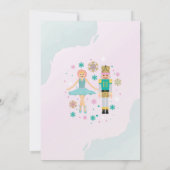 Verjaardagsfeest Roze Notenkraker Kerstballet Kaart (Achterkant)