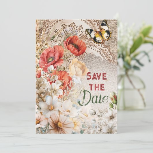 Verjaardagsfeest 'Save the Date' Kaart (Staand voorkant)