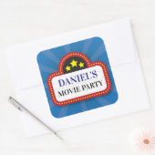 Verjaardagsfeest Stickers Film Ticket Night (Envelop)