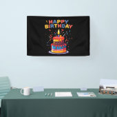 Verjaardagsfeest Thema Benodigdheden 2.5x4 Vinyl Spandoek (Beurs)