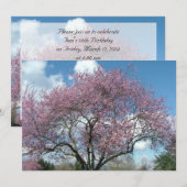 verjaardagsfeest uitnodiging (Voorkant / Achterkant)