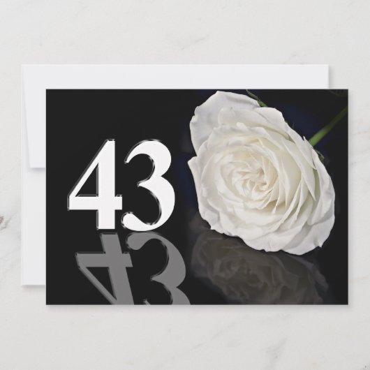 Verjaardagsfeest uitnodiging 43 jaar oud (Voorkant)