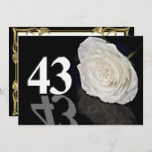 Verjaardagsfeest uitnodiging 43 jaar oud (Voorkant / Achterkant)