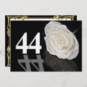 Verjaardagsfeest uitnodiging 44 jaar oud (Voorkant / Achterkant)