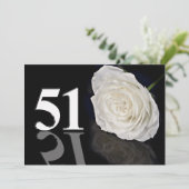 Verjaardagsfeest uitnodiging 51 jaar oud (Staand voorkant)