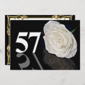 Verjaardagsfeest uitnodiging 57 jaar oud (Voorkant / Achterkant)