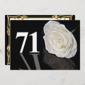 Verjaardagsfeest uitnodiging 71 jaar oud (Voorkant / Achterkant)