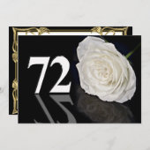 Verjaardagsfeest uitnodiging 72 jaar oud (Voorkant / Achterkant)