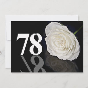 Verjaardagsfeest uitnodiging 78 jaar oud