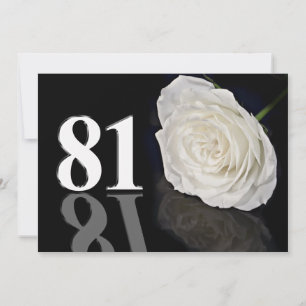 Verjaardagsfeest uitnodiging 81 jaar oud