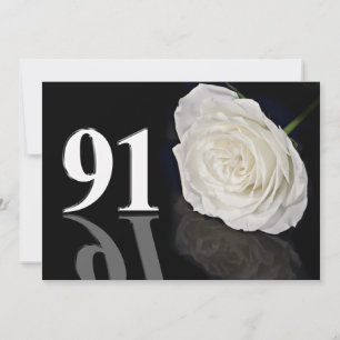 Verjaardagsfeest uitnodiging 91 jaar oud