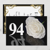 Verjaardagsfeest uitnodiging 94 jaar oud (Voorkant / Achterkant)
