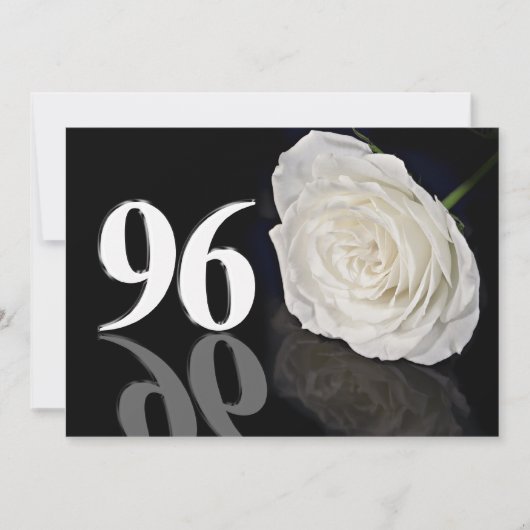 Verjaardagsfeest uitnodiging 96 jaar oud (Voorkant)