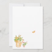 Verjaardagsfeest Uitnodiging Roze Peter Konijn Spr (Achterkant)